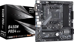 ASRock B450M Pro4 R2.0 AM4 uATX moederbord