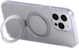 magnetische beschermhoes met houder JOYROOM voor iPhone 15 Pro Max, transparant