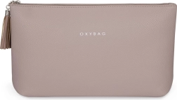 Reis-cosmetictas Elegance Maxi mocca (kunstleer), 30 × 19 × 8 cm