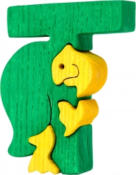 Fauna alfabet – letter T schildpad