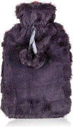 Warmwaterkruik Plush 2 l met zwarte hoes