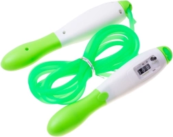 Professioneel CrossFit-springtouw met klik-teller - groen