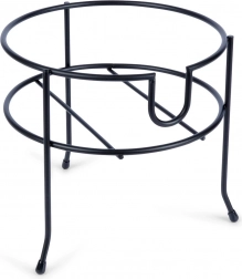 Metalen standaard voor drankdispenser met kraantje, zwart, 20 cm