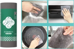 Keukenpapier en schuursponzen op rol 20 × 9 cm, grijs, 25 stuks