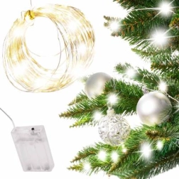 Decoratieve LED-lichtjes op draad 5 m 50 led – Warm wit