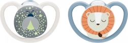 Fopspenen NUK Perfect Match Air Night Firefly/Lion 0–6 maanden, 2 stuks