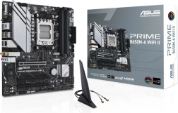 asus prime b650m-a wifi ii micro-atx moederbord met am5 en ddr5