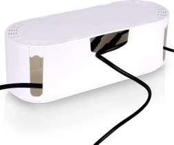 Witte kabelorganizer met ventilatieopeningen VILDE