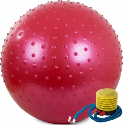 Gymnastiekbal met pomp rood