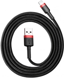 Baseus Cafule USB–Lightning kabel 0,5 m 2,4 A rood‑zwart
