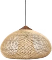 Hangende rattan lamp 50 cm – Natuurlijk