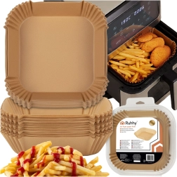 Papieren inzetvellen voor de heteluchtfriteuse Ruhhy 16 × 16 cm, 100 stuks