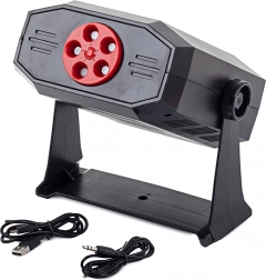 Laser-discoprojector met stroboscoop en ingebouwde luidspreker