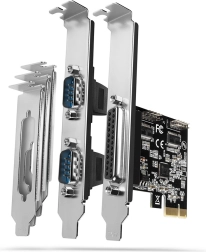 PCIe-controller met parallelle LPT-poort en 2× seriële RS232 AXAGON