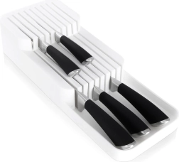 Witte lade-organizer voor messen 39 × 14,5 × 7,5 cm VILDE