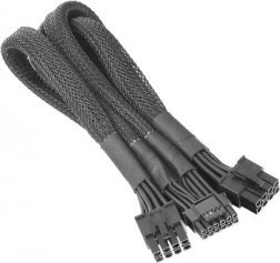 Adapter PCIe Gen5 voedingskabel 2x 8‑pin naar 12+4‑pin 12VHPWR, 600 mm