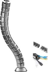 Bureau-kabelorganizer MACLEAN MC-768 S, zilver