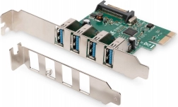 PCIe-controller USB 3.0 met 4 poorten (chipset VL805)