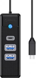 Orico USB‑C-hub 2× USB 3.0 en USB‑C, 5 Gb/s, 0,15 m, zwart