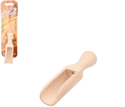 Houten schepje van beukenhout 10 cm