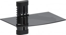 Wandplank van glas voor AV-apparatuur MACLEAN MC-663, 8 kg