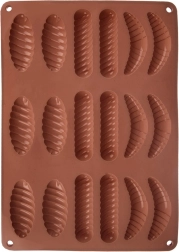 Siliconen vorm voor koekjes en pralines, bruin 33 × 24,5 × 1 cm