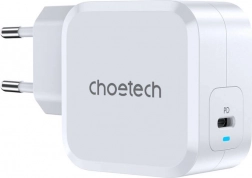 USB‑C oplader 45 W met Power Delivery – Choetech (wit)