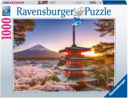 Ravensburger puzzel uitzicht op Fuji en kersenbloesem 1000 stukjes