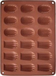 Siliconen bakvorm voor koekjes en pralines 34 × 25 × 1 cm, bruin