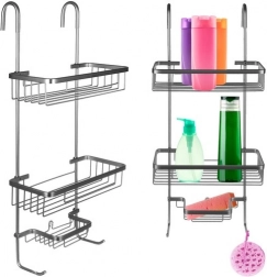 Hangende doucheplank zilver