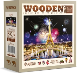 Houten puzzel Nachtelijk Parijs 505 stukjes van WOODEN CITY