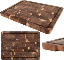 Houten acaciahouten snijplank RUHHY 43 × 33 × 3 cm