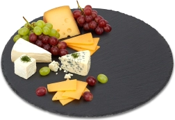 Ronde leisteen serveerplank 30 cm