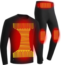 Verwarmde thermokleding set 4XL (shirt en legging) met USB-verwarming