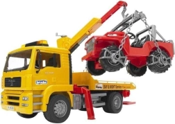 Bruder takelwagen MAN en terrein Jeep