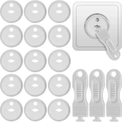 Veiligheidsdeksels voor stopcontacten wit