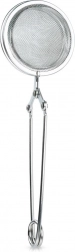 RVS theefilter voor losse thee met knijptang 5 × 16 cm