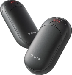 Ocoopa handverwarmer 2x2500 mAh, USB‑C, zwart