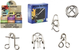 metalen puzzelmix in doosje 5 × 5 cm