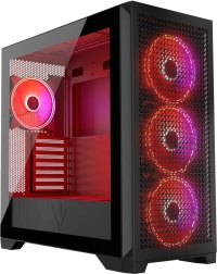 Computerbehuizing VOLCANO Expanse T Apex ARGB, zwart, midi tower