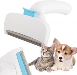 ontvachtende kam voor honden en katten met zelfreinigende knop