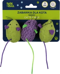 Kattenspeelgoed muisjes - 3 stuks