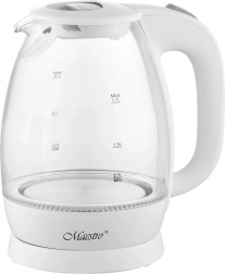 Glazen elektrische waterkoker Maestro 1,7 l, 2200 W