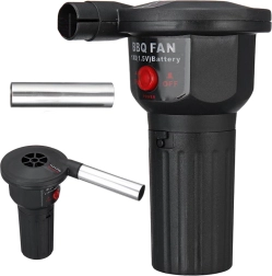 Elektrische blazer voor barbecue, haard en vuurplaats