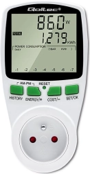 Energieverbruikmeter met geschiedenis PM0627, LCD, 16 A / 3680 W