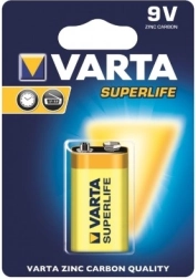 Zinkbatterij 9V Superlife, 10 stuks