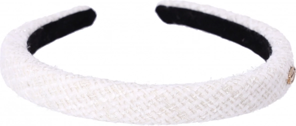 Gebreide haarband, wit