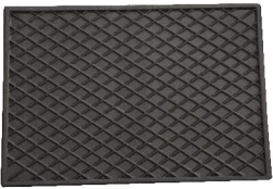 Rubberen deurmat 30 × 40 cm, zwart