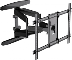 Muurbeugel voor tv 40–75" met zwenkarm, kantelen en draaien, VESA 600×400