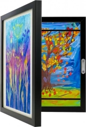 Kunstframe voor kinderwerkjes A4 met opbergruimte voor 150 creaties KRUZZEL